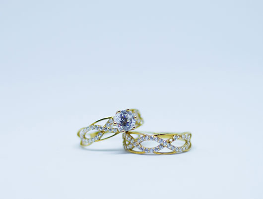 Wedding ring set from AsanSka Jewellery showroom